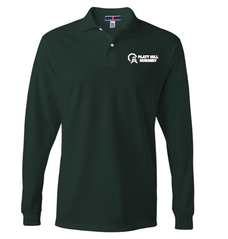 Jerzees long clearance sleeve polo shirts