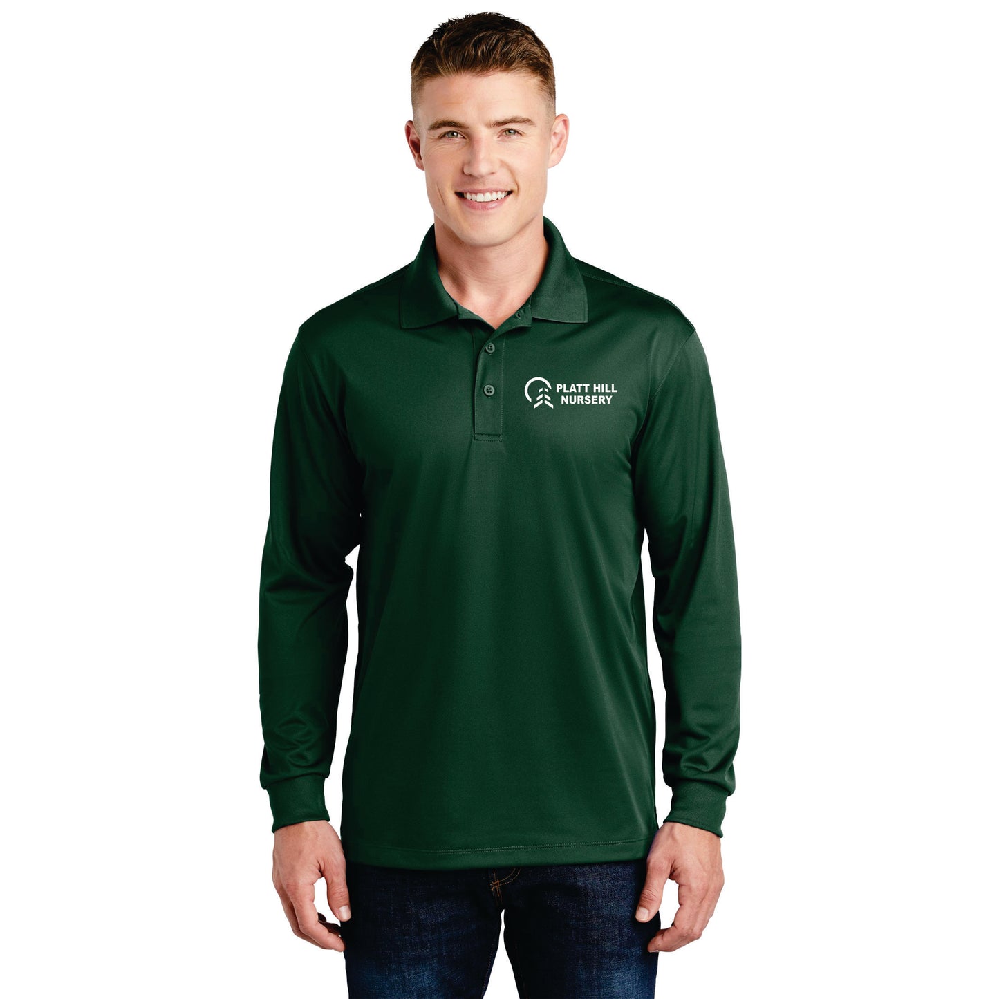 Sport-Tek® Mens Long Sleeve Micropique Sport-Wick® Polo